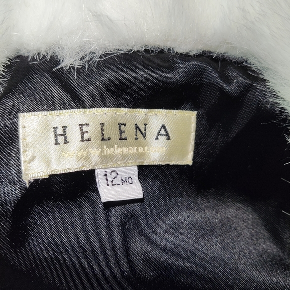 Helena Girl's Size 12 Mo. Dark Gray Wool - Like Set Dress & Coat NWT - Picture 5 of 16